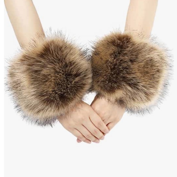 Source Unknown Accessories New Faux Fur Wrist Cuffs 2 Pairs Poshmark